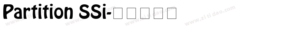Partition SSi字体转换